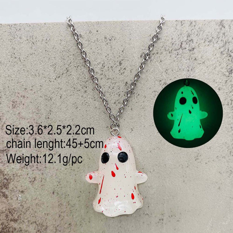 Wholesale  3D Glow Ghost Pumpkin Candy Earrings Fashion Accessory Gift