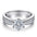 Wholesale  s925 sterling silver ring fashion  six claw zircon jewelry