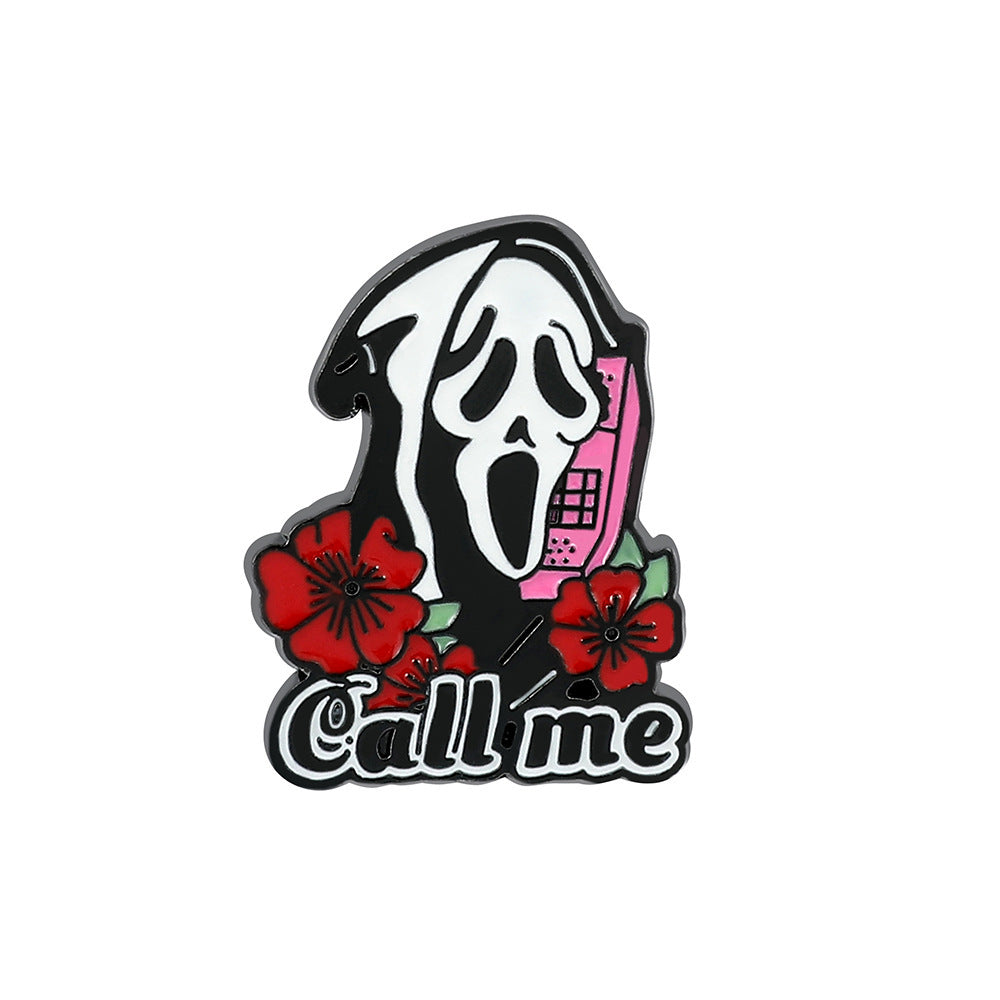 Wholesale  5pcs Scream Series  Metal Brooch