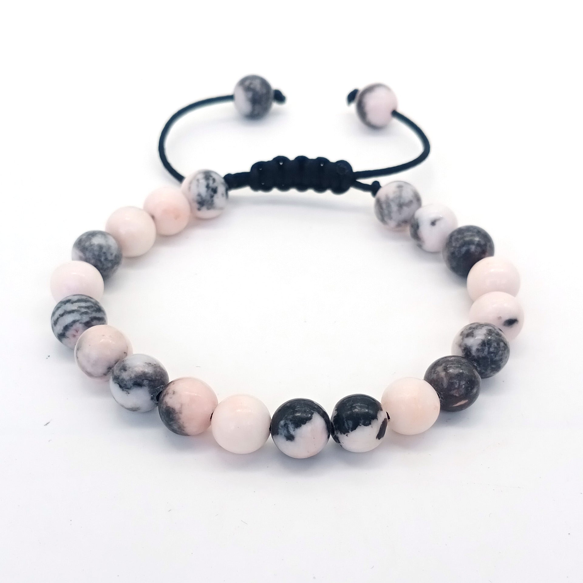 Wholesale 8MM Natural Stone Colorful Stone Crystal Beads Adjustable Bracelet ACC-B T-ZhongH023