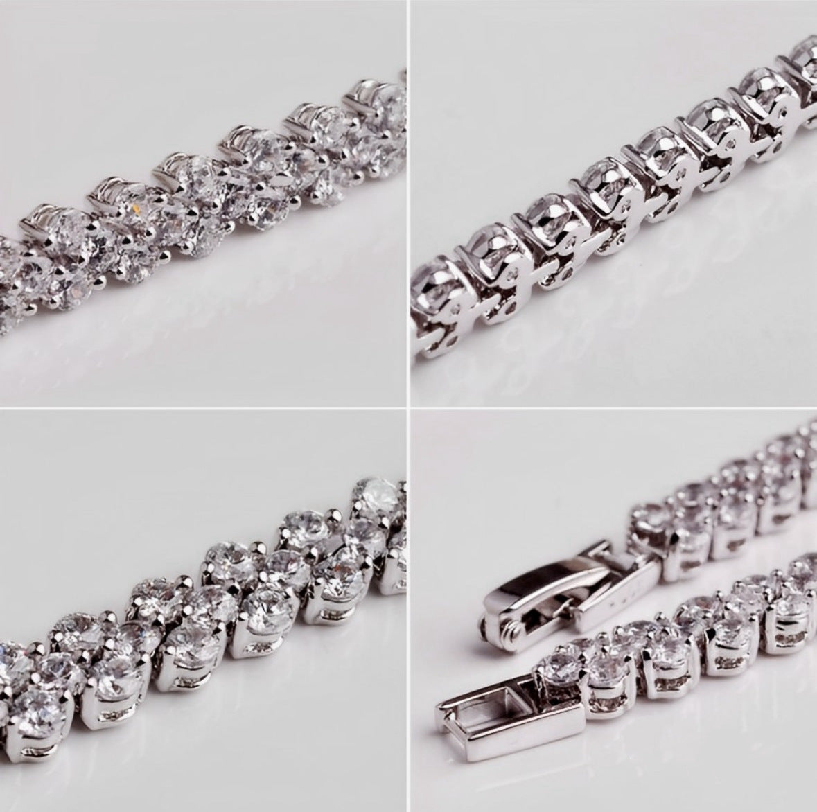 Wholesale Heart-Shaped Roman Style Zircon Crystal Bracelet,  European American Fashion Jewelry Accessory for Women Boutique Resale