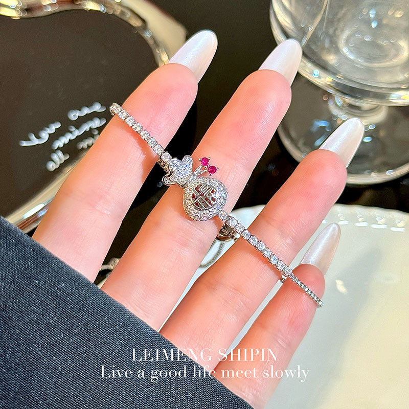 Wholesale Light Luxury Zircon Pull Bracelet