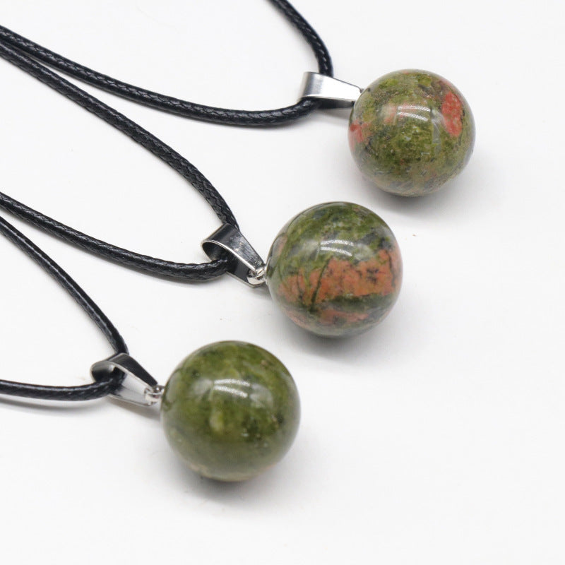 Wholesale 16mm Natural Stone Necklace Pendant ACC-PT-KeSuo001