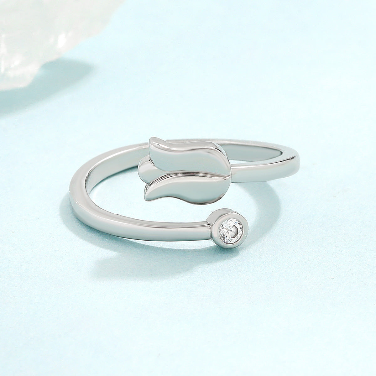 Wholesale Rose Flower Opening Ring