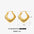 Wholesale popular geometric stainless steel light luxury hollow earrings