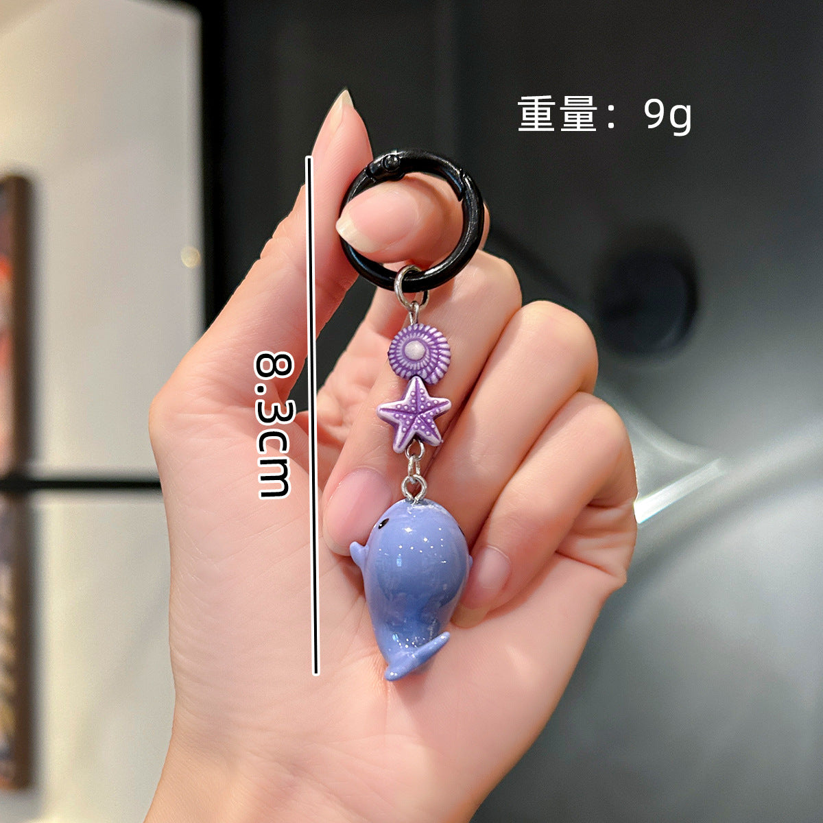 Wholesale Cute Marine Small Animal Mobile Phone Lanyard Resin Keychain