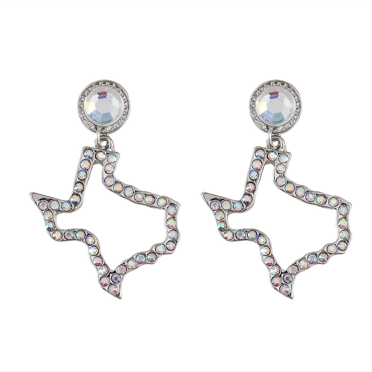 Wholesale  Irregular Map Pendant Earrings