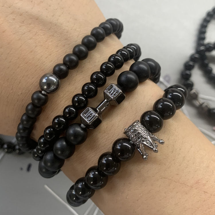 Wholesale Men's Bracelet Zirconia Handmade Beaded Bracelet ACC-BT-zhixiang012