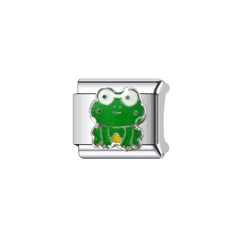 Wholesale Italian Charm Bracelet 9mm DIY Splicing Cute Creative Stainless Steel Composable Bracelet