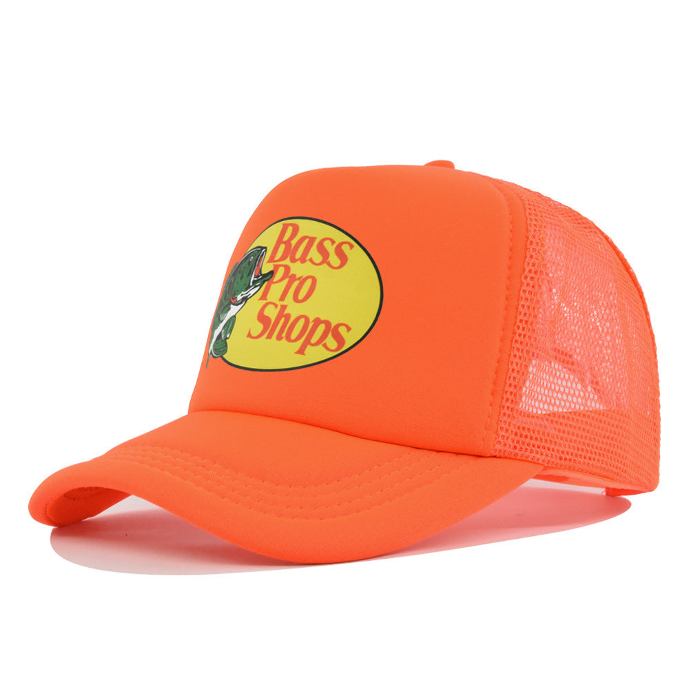 Wholesale Printed fish silk screen cap summer net Hat