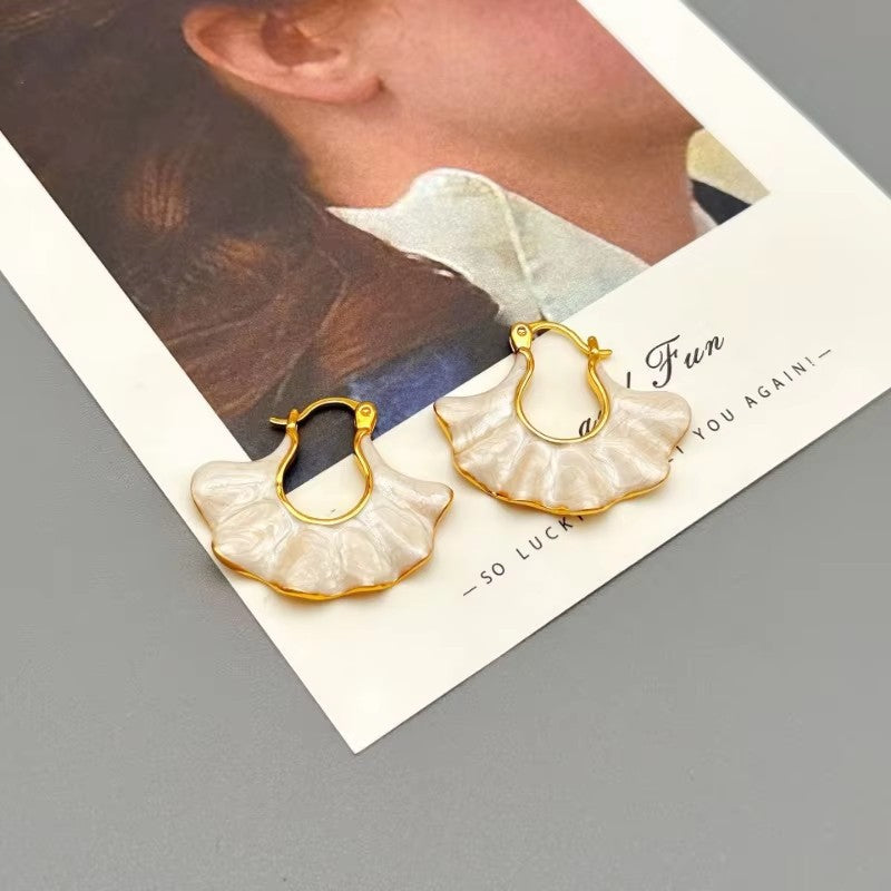 Wholesale handbag shape wavy earrings