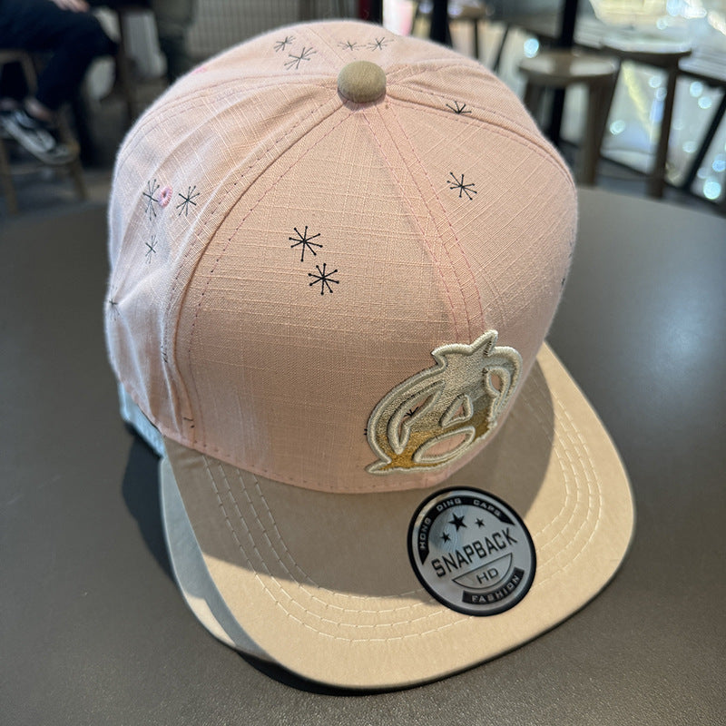 Wholesale Flat Hat  Hip Hop Hat  A Letter All-match Baseball Cap