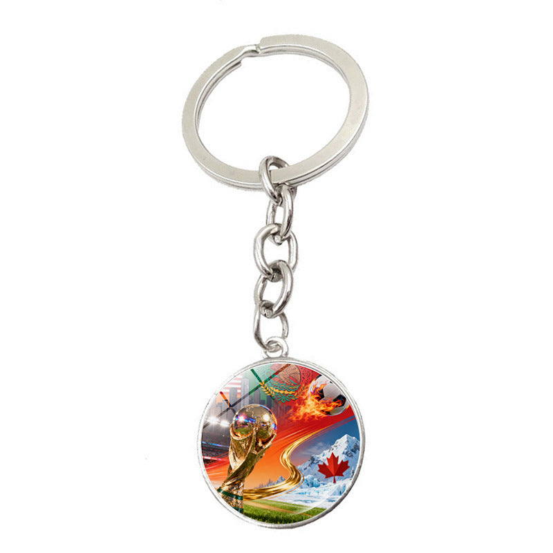 Wholesale 2026 USA-Canada-Mexico World Cup Football Pendant Keychain