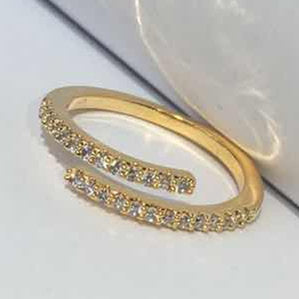 Wholesale Water Drop Gold Plated Open Rings ACC-RS-GouYa001