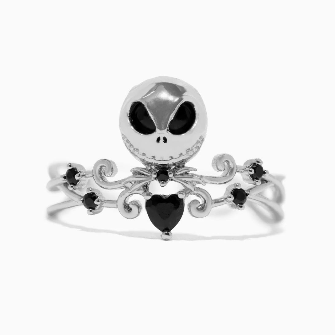 Wholesale Halloween Christmas Night Cry Girl Skull Ring
