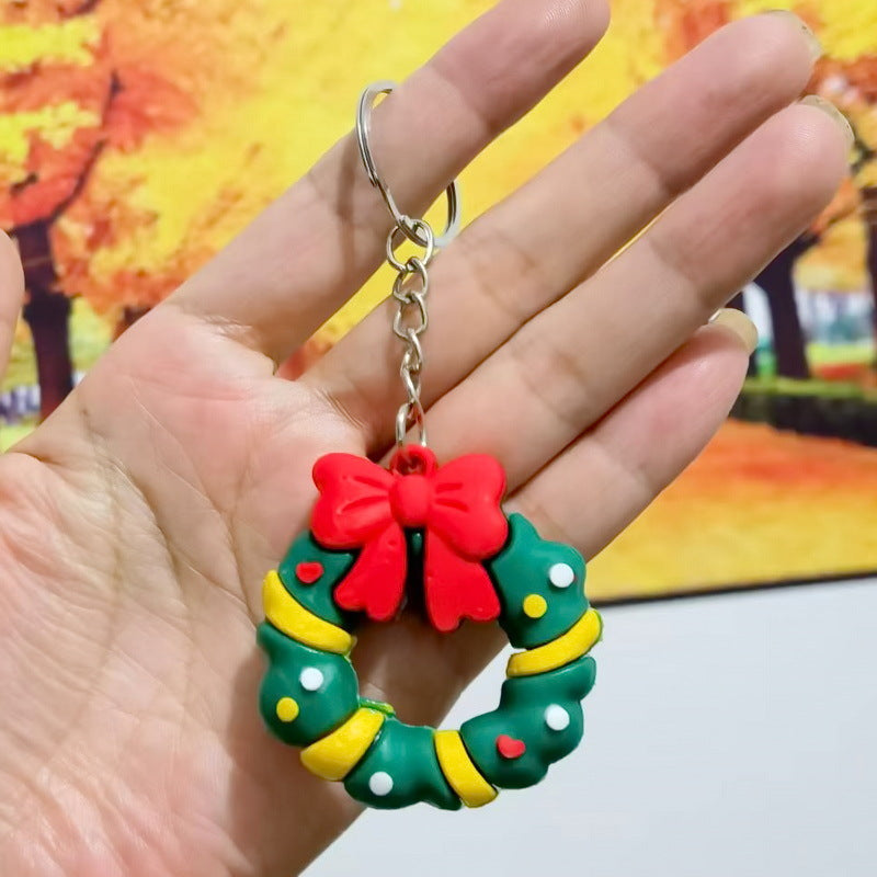 Wholesale Couple keychain car key pendant Christmas doll keychain