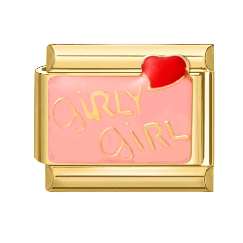 Wholesale Italian Charm Bracelet 9mm DIY Splicing Removable Stainless Steel Gold Bottom Retro Composable Bracelet