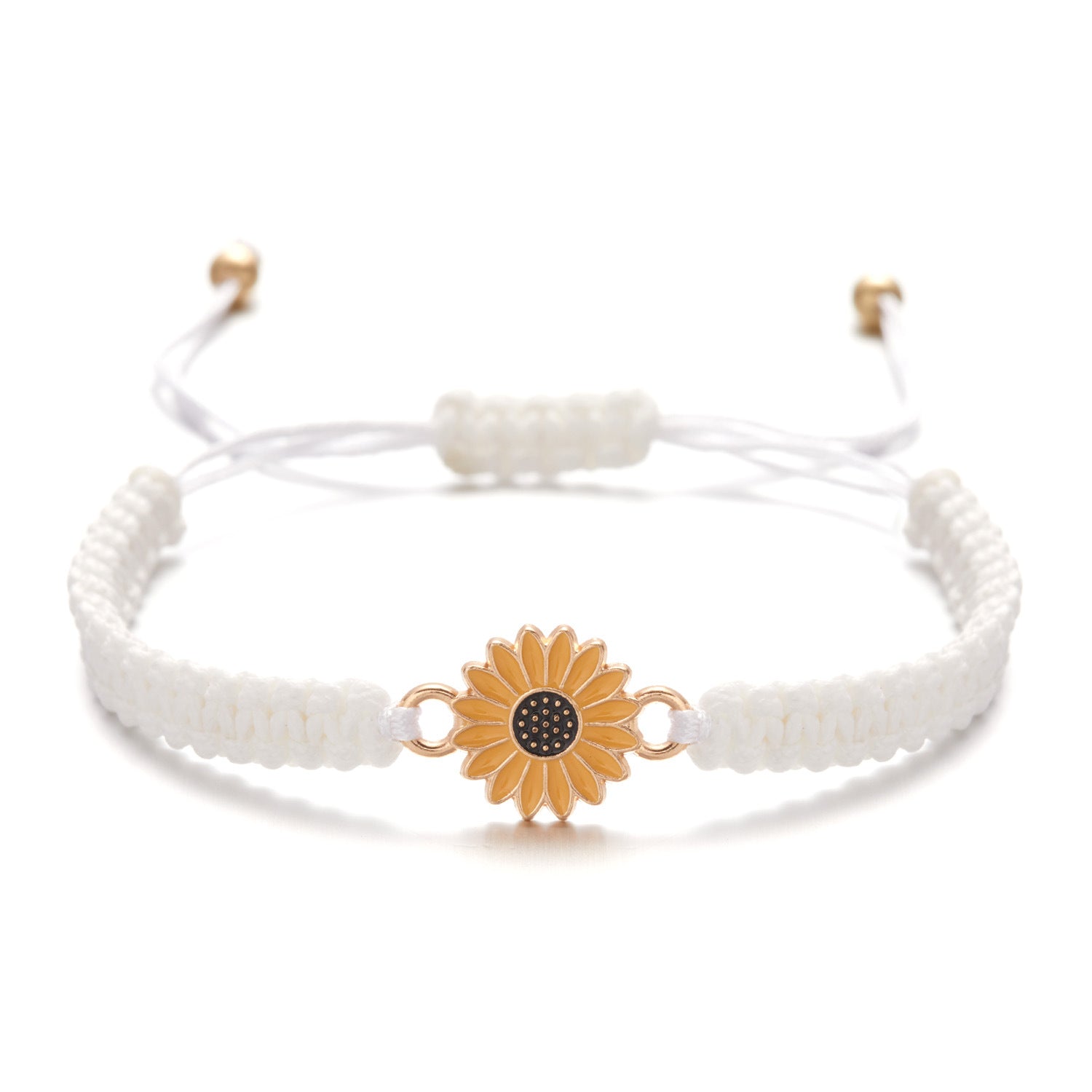 Wholesale Handwoven Sunflower Bracelet Daisy Couple Bracelet ACC-BT-Bayue002