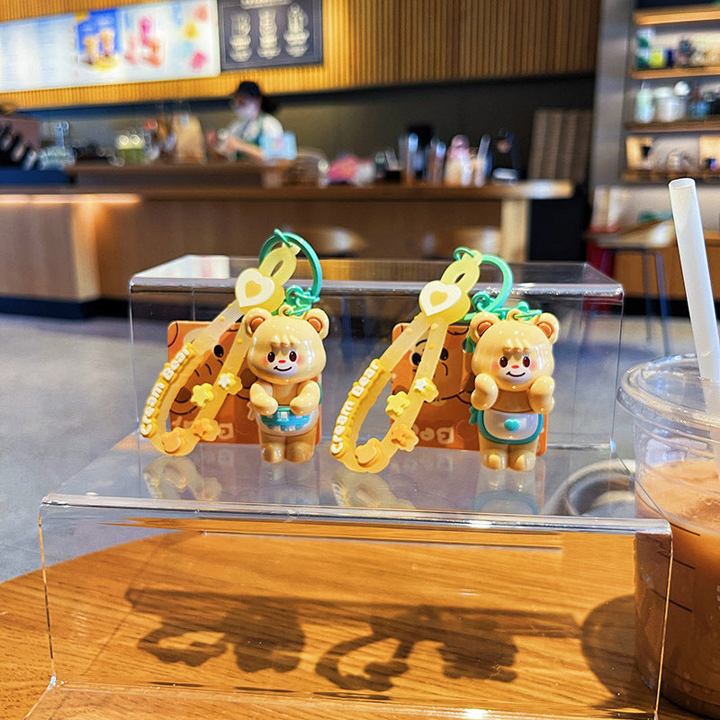 Wholesale Cartoon Bear PVC Soft Keychain ACC-KC-HangLi001