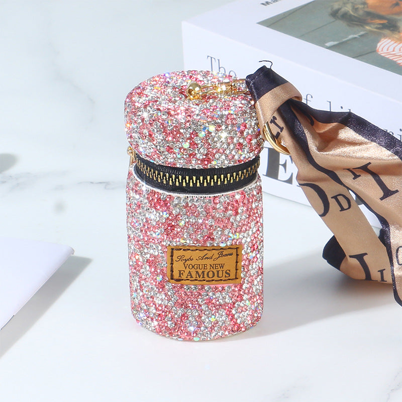 Wholesale Love Heart Diamond Coin Purse Keychains ACC-KC-RuiJie001