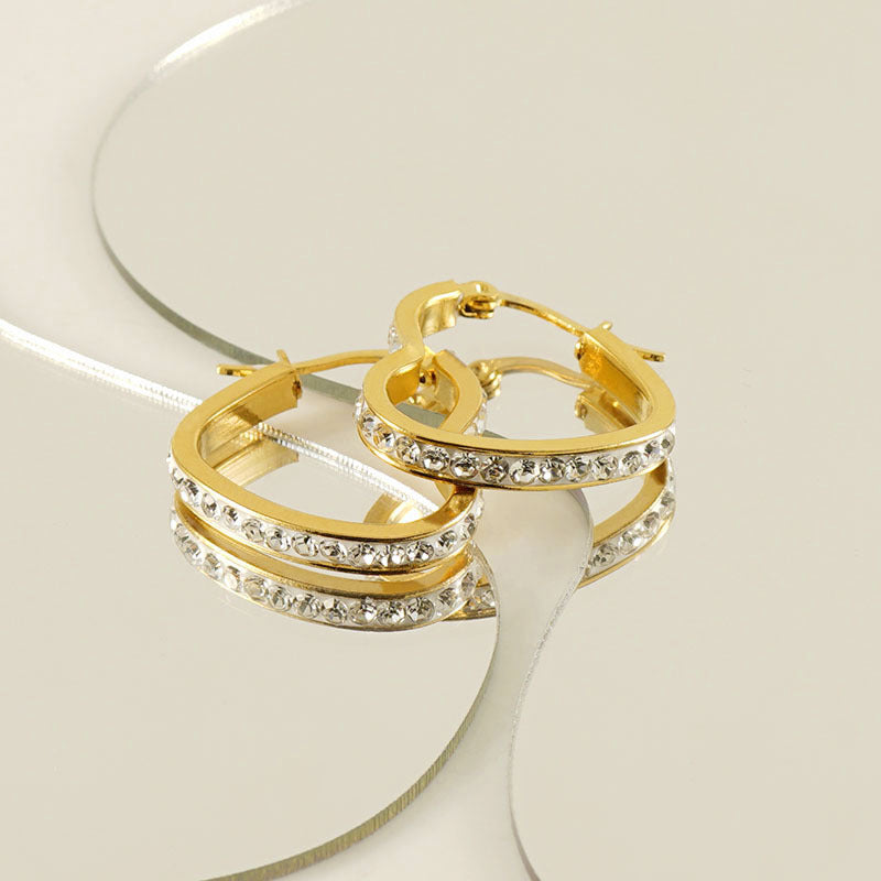 Wholesale 18K Gold Light Luxury Stainless Steel Earrings ACC-ES-ZhongXin012