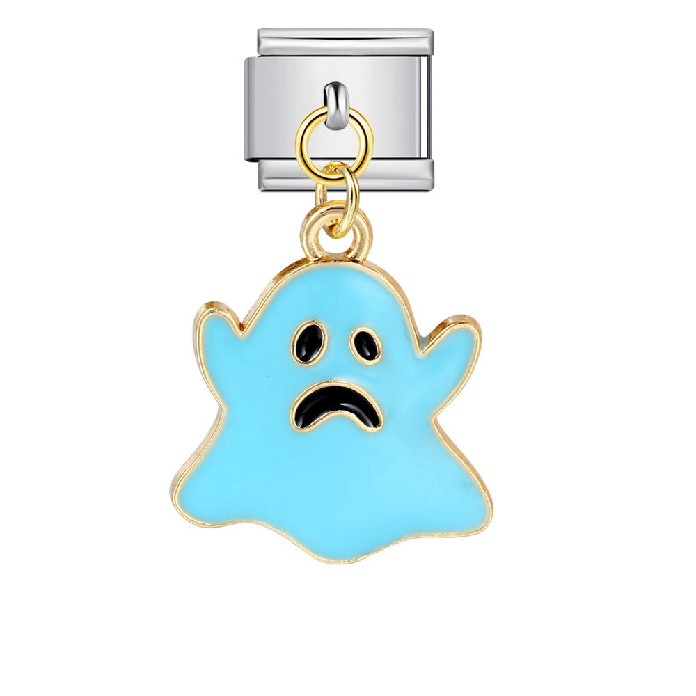 Wholesale Italian Charm Bracelet 9mm DIY -themed pendant  Creative Stainless Steel Composable Bracelet