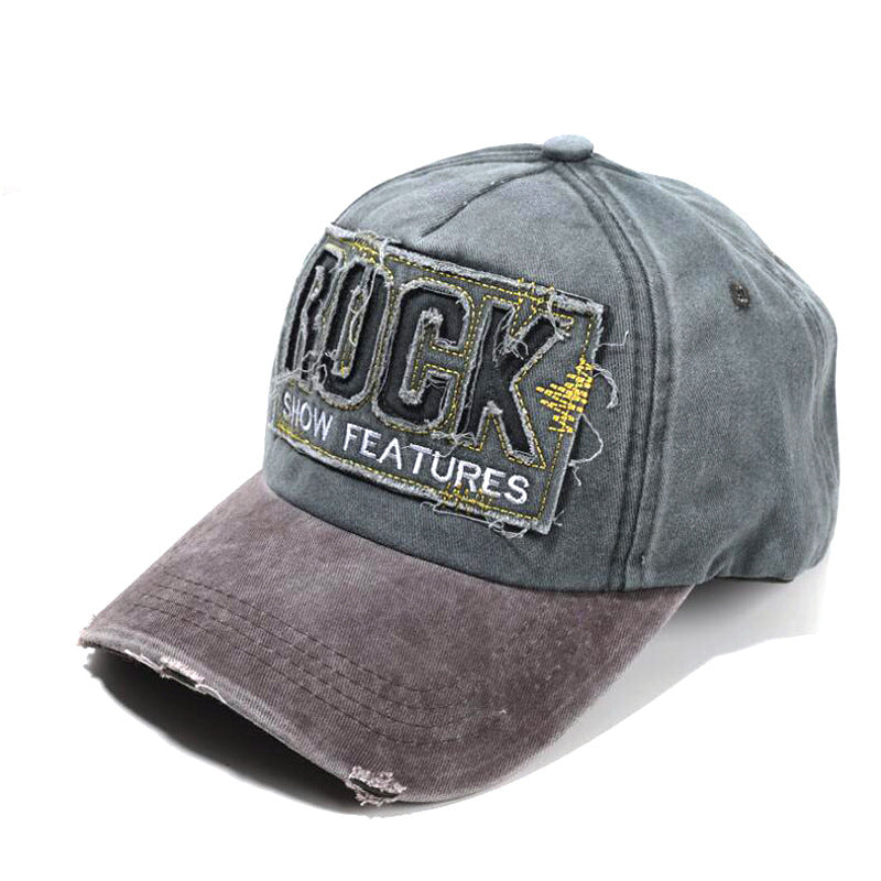 Wholesale distressed brushed  letter baseball cap
