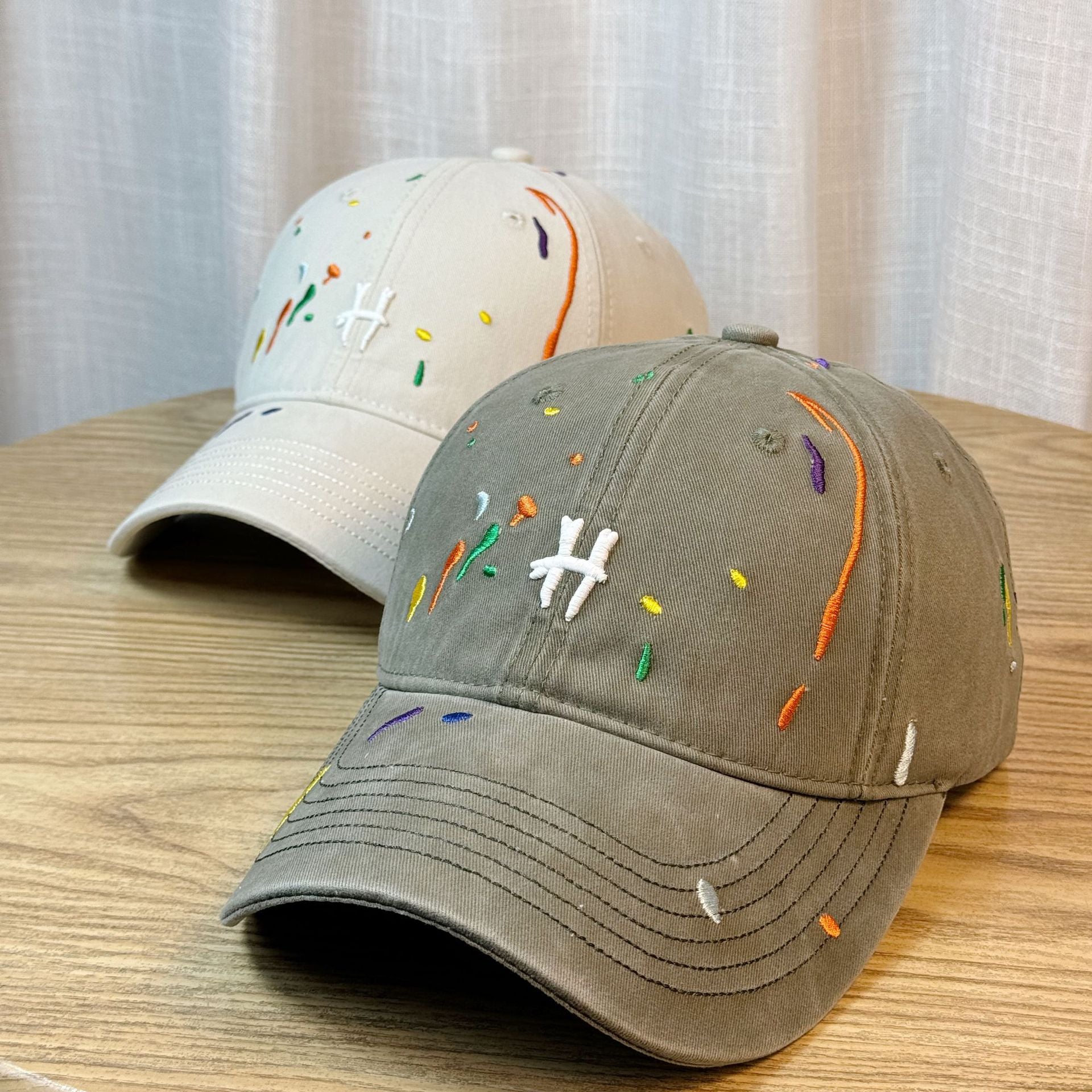 Wholesale Baseball Cap Breathable Summer Splash Ink Fashion Sunscreen Sun Hat