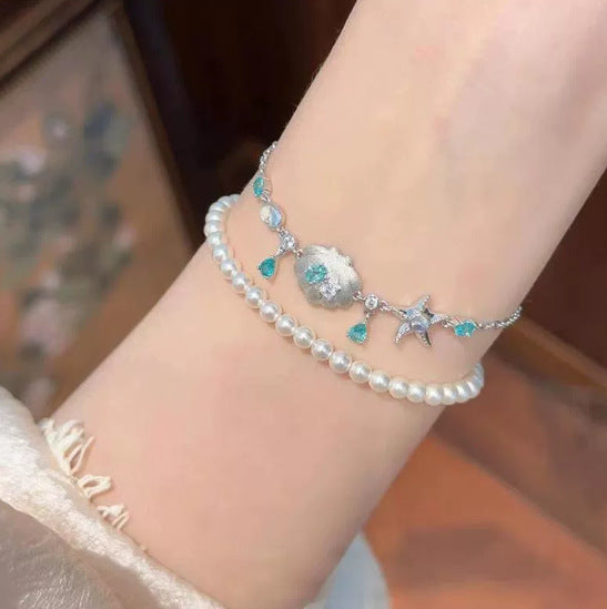 Wholesale  Starfish Shell Hand Jewelry Bracelet