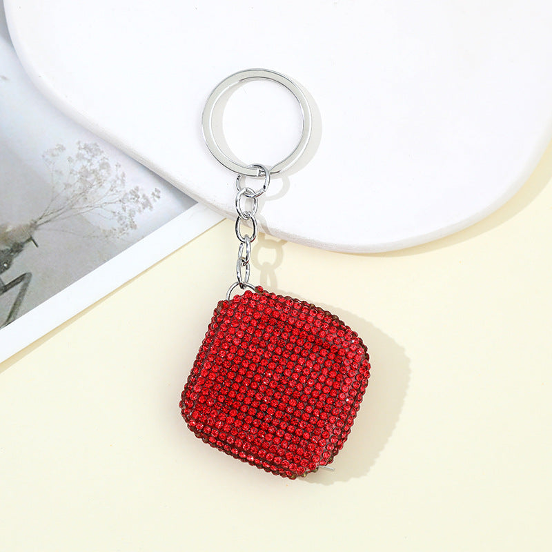 Wholesale Mini Portable 1 Meter Measuring Ruler Soft Ruler Telescopic Ruler Keychain Creative Keychain ACC-KC-ZhiYa017