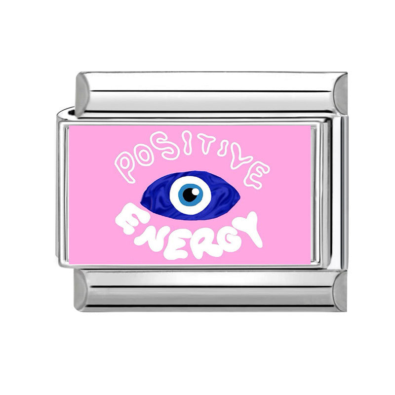 Wholesale 9mm Italian Charm Starter Bracelets DIY square Single Section Creative Stainless Steel Composable Bracelet