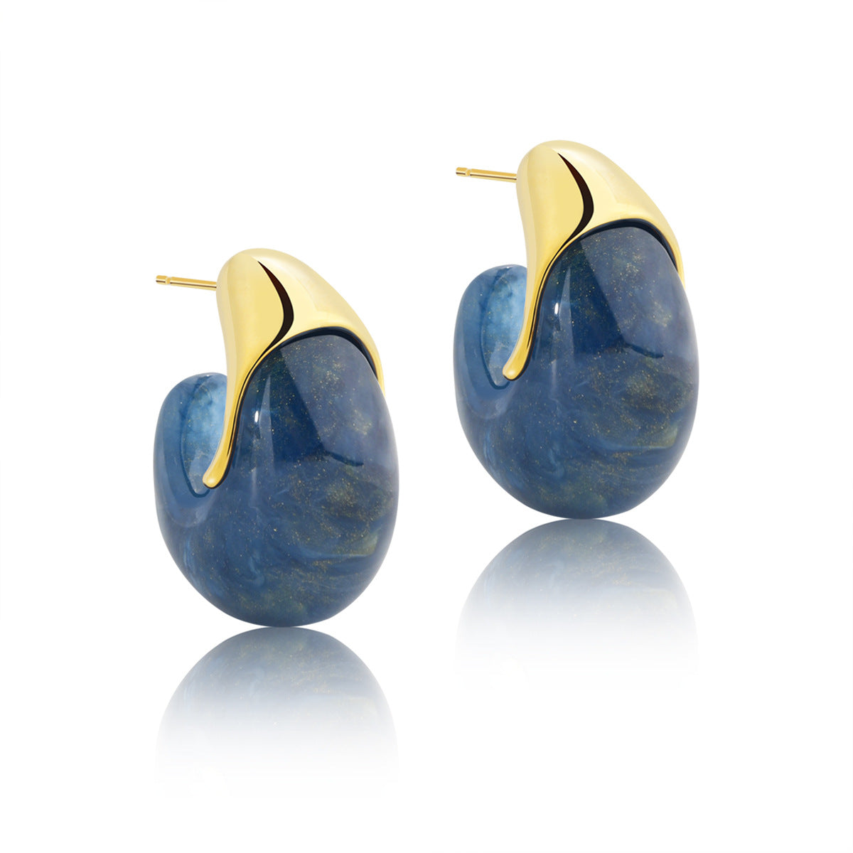 Wholesale  Resin Earrings Exaggerated Elegant Retro Earrings