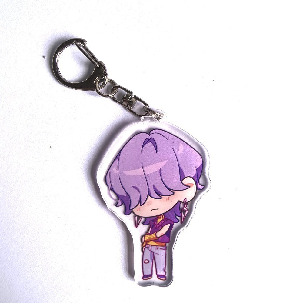 Wholesale Kpop girl group anime acrylic keychain
