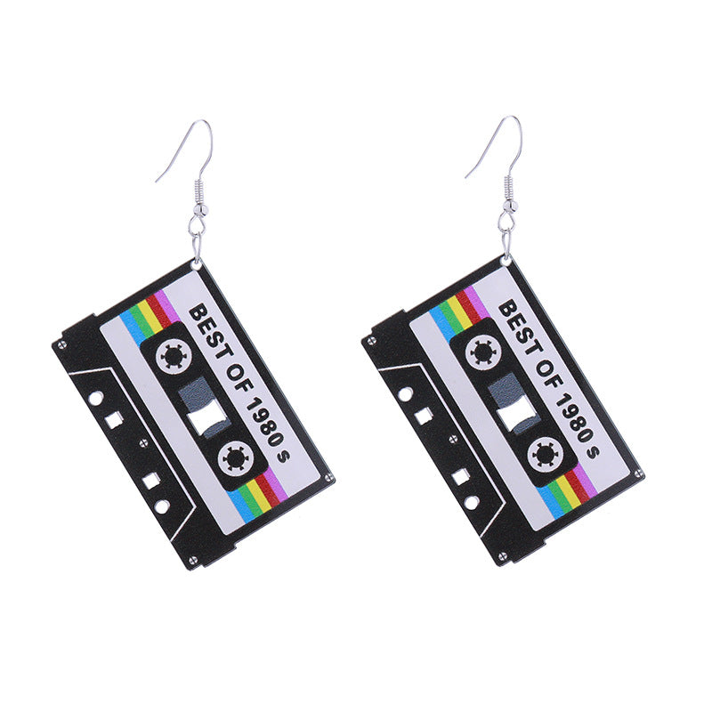 Wholesale Simple Fashion Acrylic Printed Earrings ACC-ES-CT032