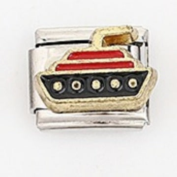 Wholesale 5pcs Italian Charm Bracelet 9mm DIY Splicing Car and Ship Series Stainless Steel Composable Bracelet