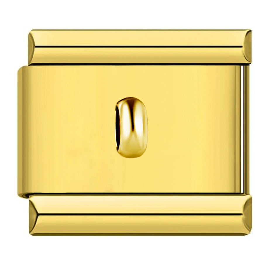 Wholesale Italian Module Bracelet Block Elastic ing Titanium Steel Strap Italian Charm