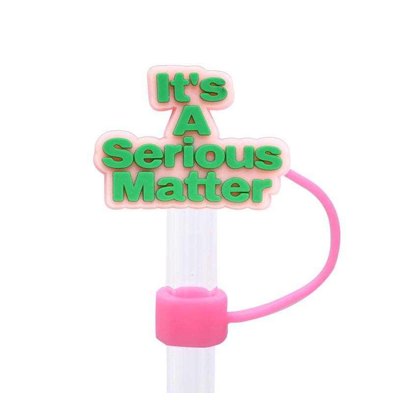 Wholesale Random 100pcs Pink Series Straw Cover 10MM Straw Tube Cap