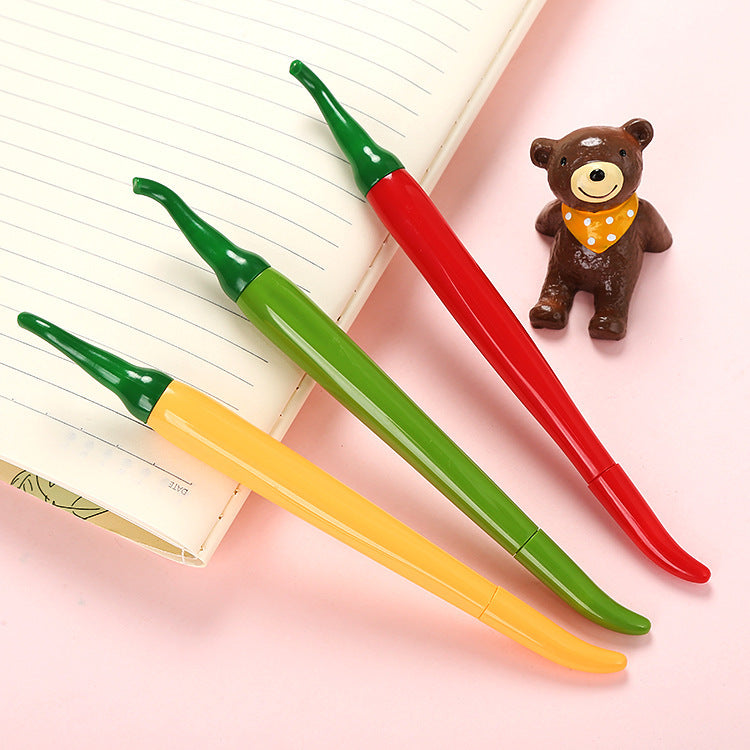 Wholesale Cute chili gel pen creative vegetable black water pen