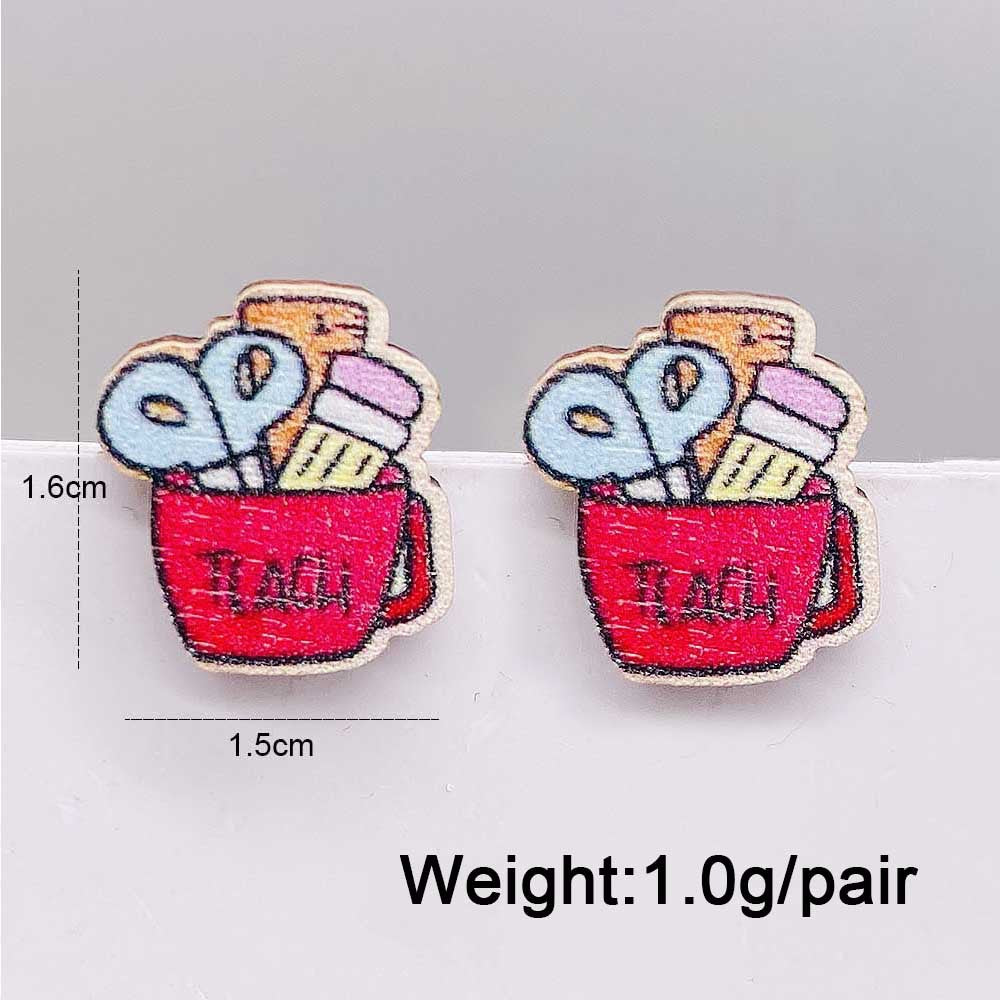 Pendientes de libros de libros de perros rojos de elefante lindos al por mayor