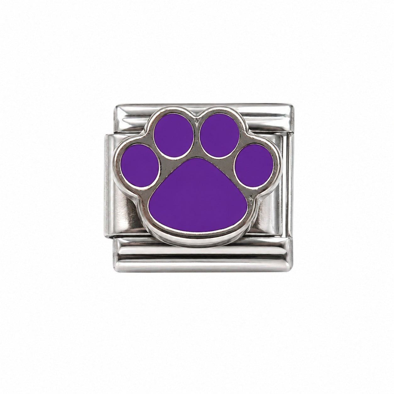 Wholesale Stainless Steel Italian Style Modular Dog Paw Animal Series Bracelet Fashion Accessory Gift