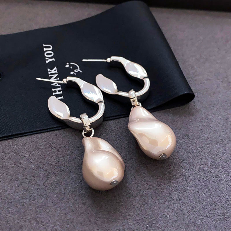 Wholesale Silver Needle Pearl Earrings