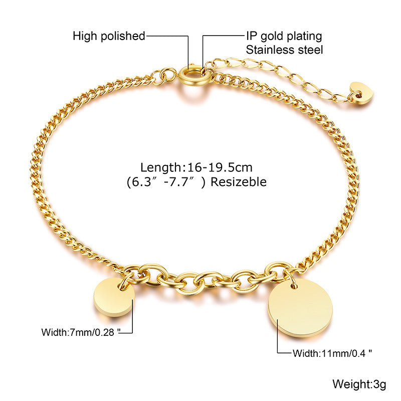 Wholesale Trendy Geometric Gold Stainless Steel Bracelet With White Colorful Zircon For Women Fashion Accessory Gift
