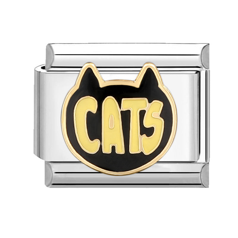 Wholesale Italian Charm Bracelet 9mm DIY Splicing Cute Cartoon Stainless Steel Composable Bracelet