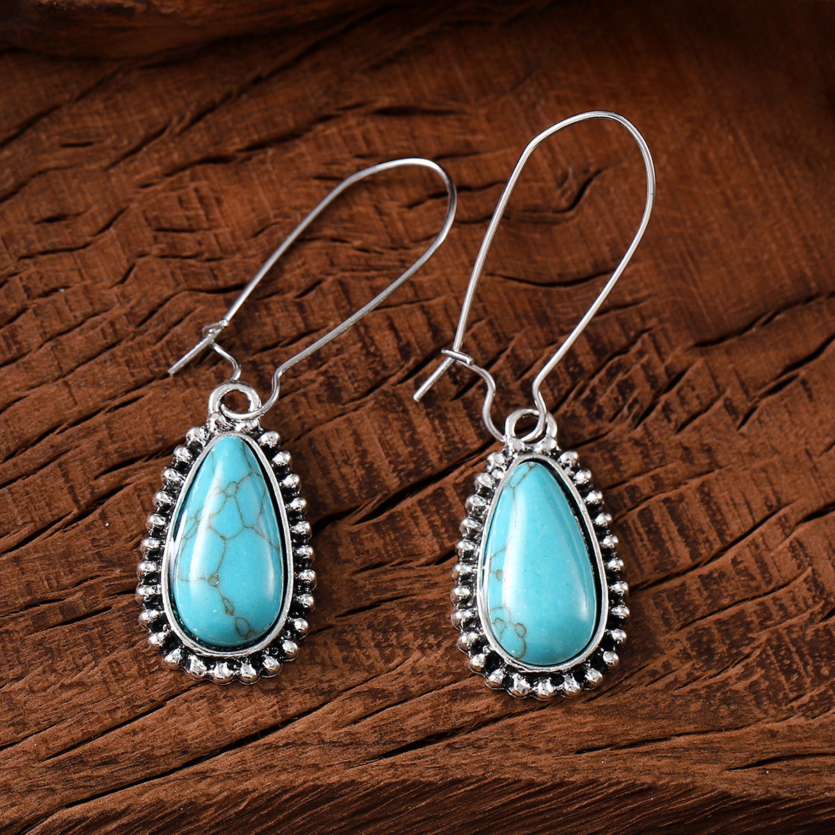 Wholesale  Bohemian Turquoise Pendant Earrings