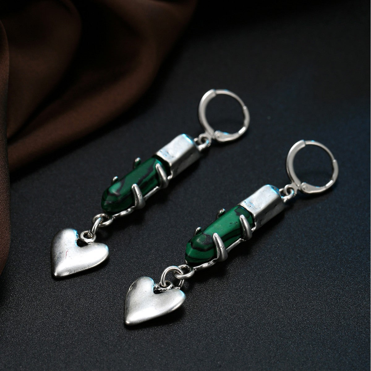 Wholesale Heart-Shaped Drop Earrings