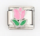 Wholesale Italian Style Flower Modular Bracelet Stainless Steel Fashion Accessory For Gift And Resale