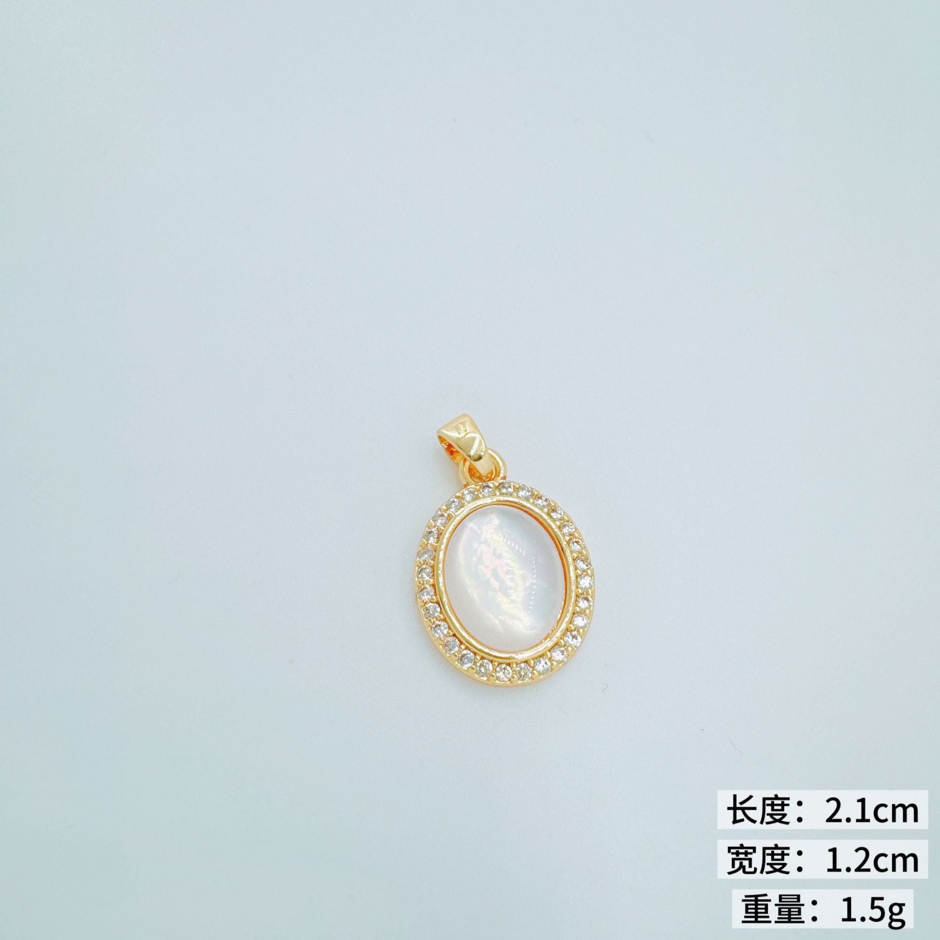 Wholesale Mother-of-Pearl Style Copper Electroplated Pendant Necklace for Women Jewelry Accessory