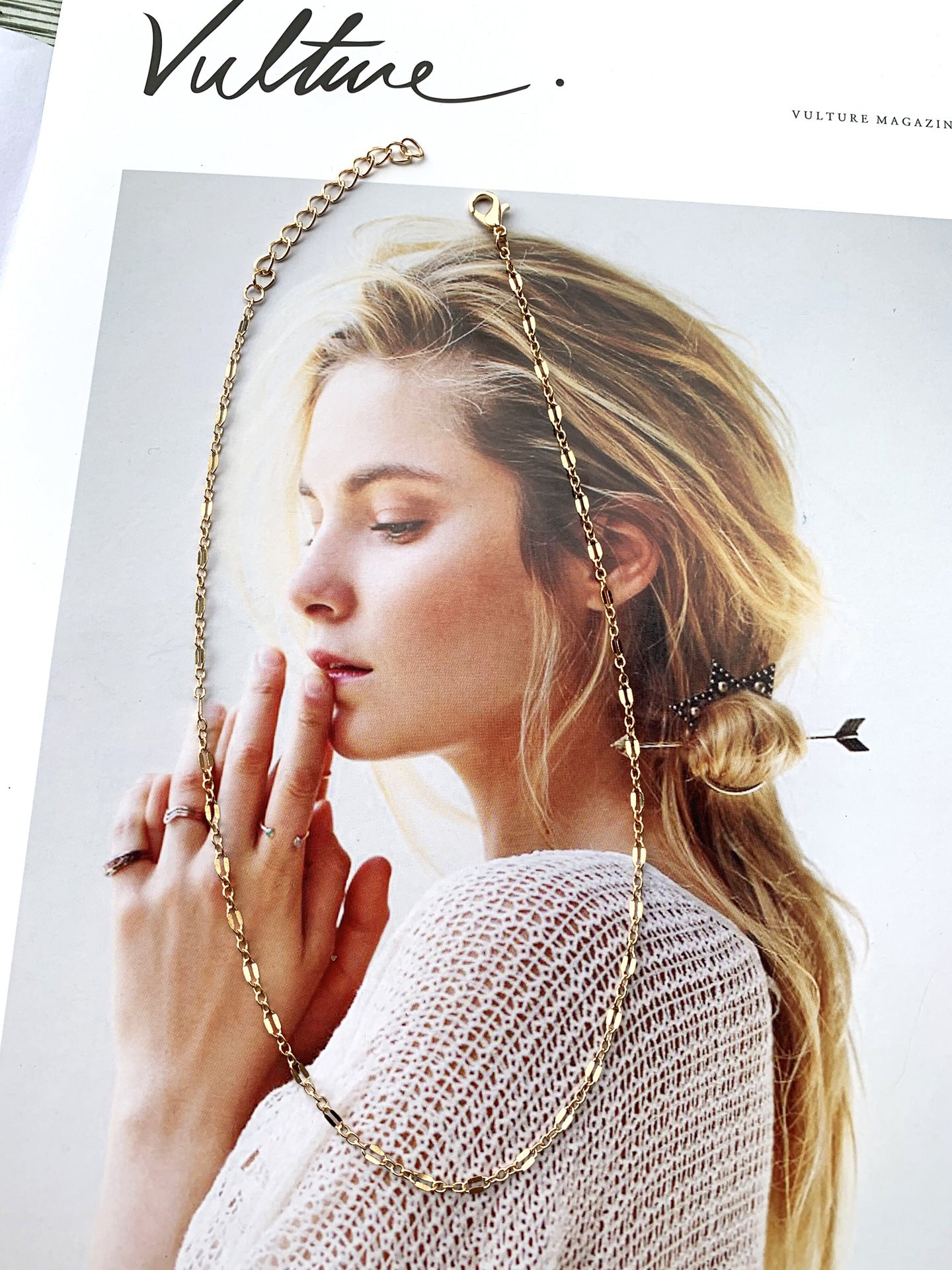 Wholesale  fashion clavicle chain choker fsimple lip chain necklace