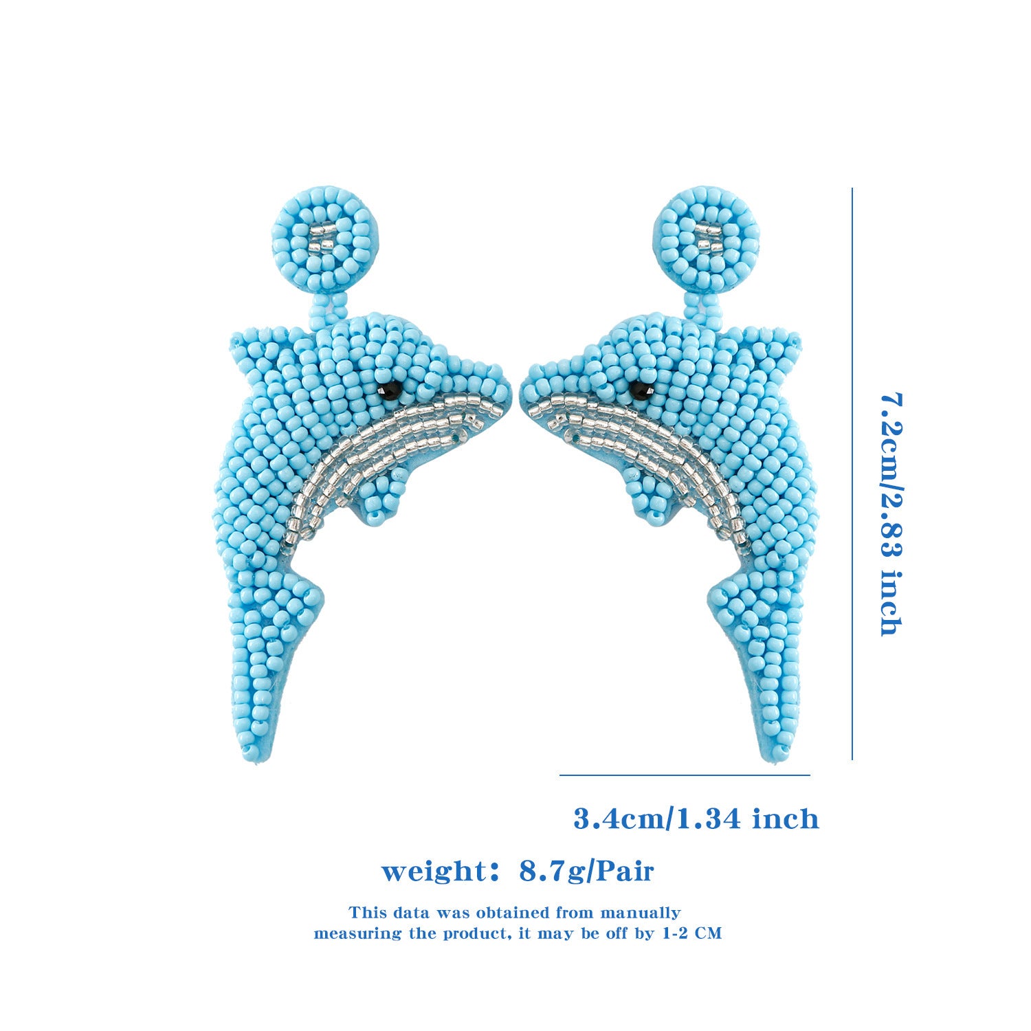 Wholesale Summer Bohemian Cute Cartoon Animal Rice Bead Earrings ACC-ES-JieMi009