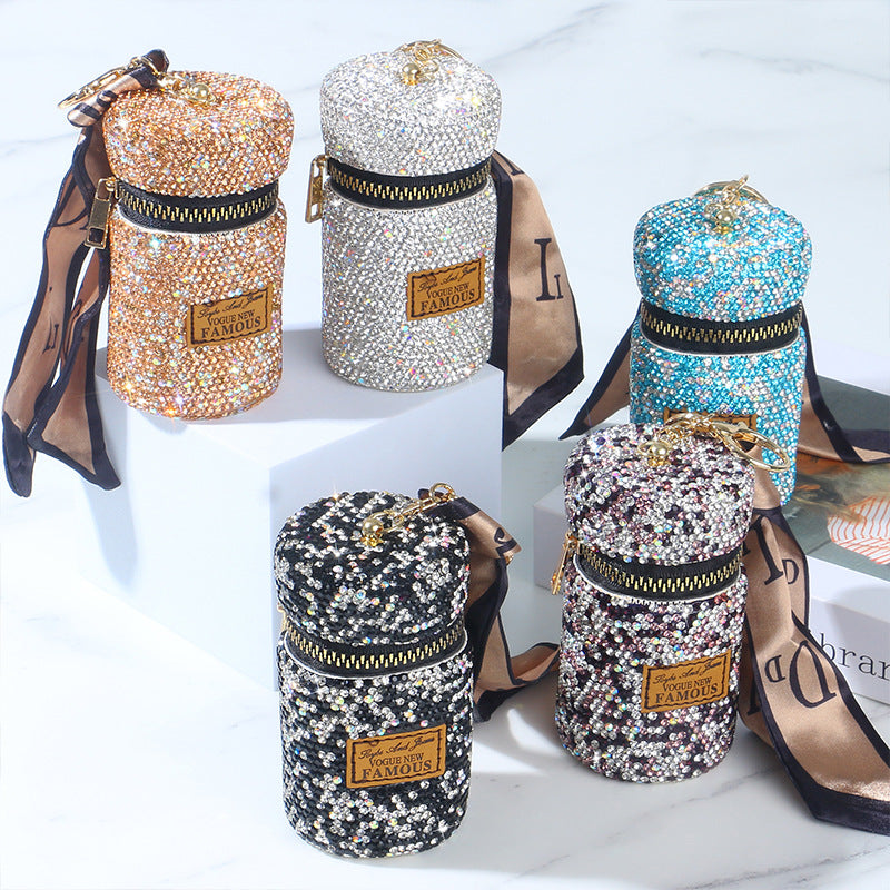 Wholesale Love Heart Diamond Coin Purse Keychains ACC-KC-RuiJie001